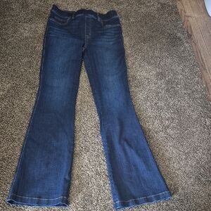 SPANX Dark Blue Flare Jeans Size Medium